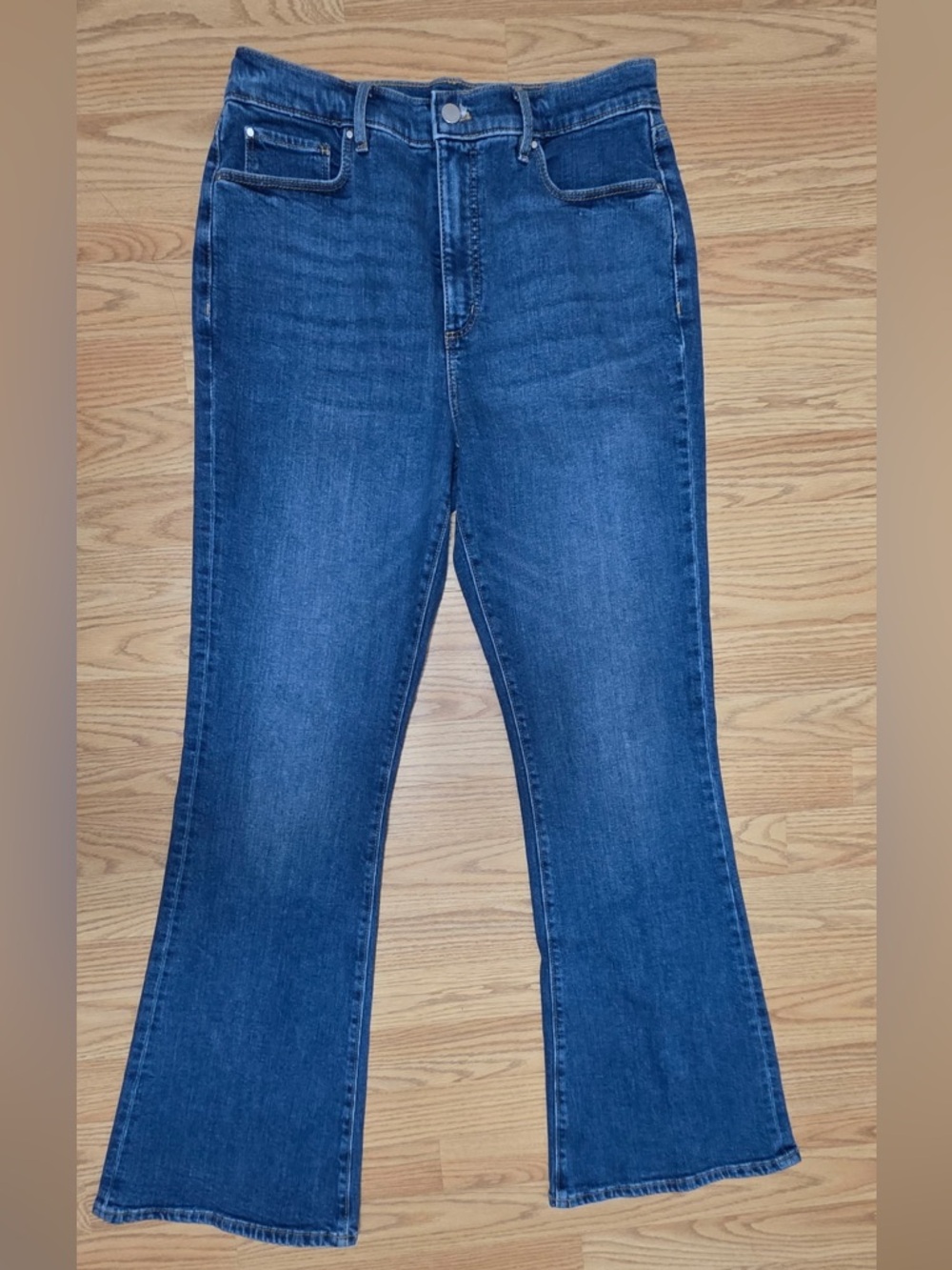 Ann Taylor Medium Wash High Rise Flare Jean